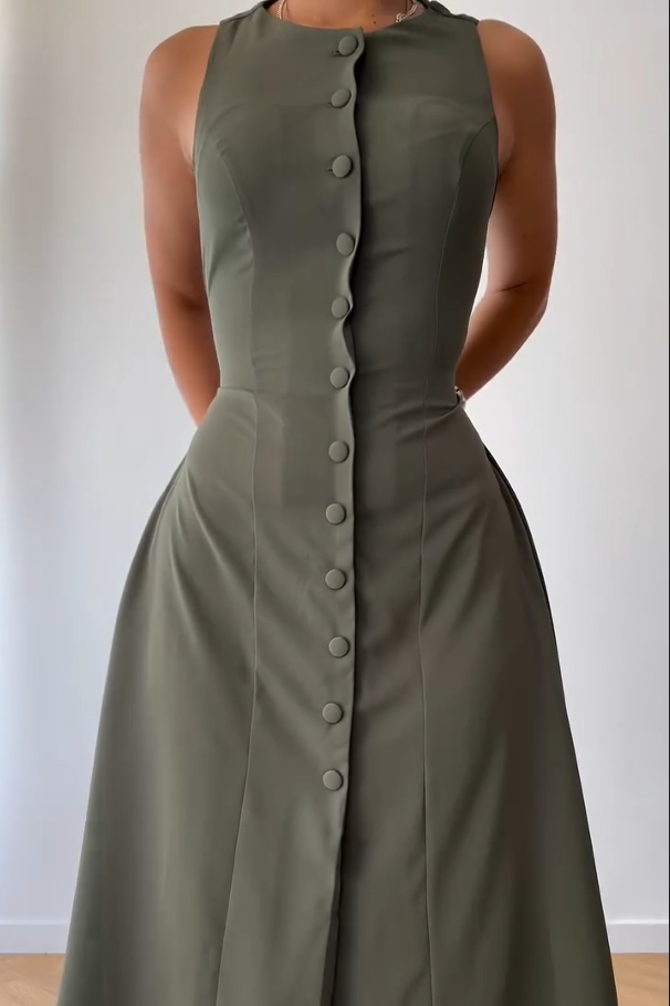 Timeless Cinched Midi Dress